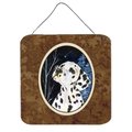 Micasa 6 In. Starry Night Dalmatian Aluminium Metal Wall Or Door Hanging Prints MI236604